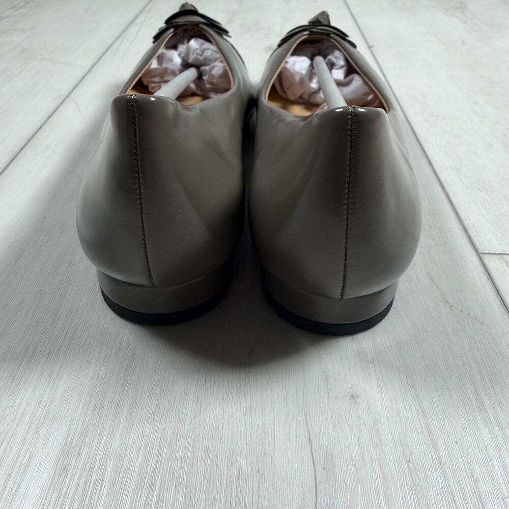 NEW C.Paravano Flower Leather Pointed Toe Flats US 8/EU38.5 Chic Business Casual - Picture 7 of 9